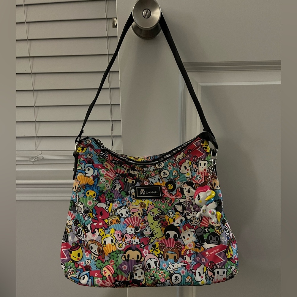 Tokidoki Multi Print Hobo Shoulder Bag